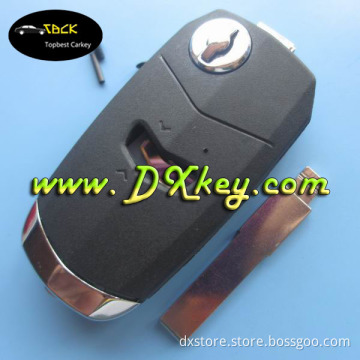 Black Color 1button flip car key with SIP22 blade for fiat key cover Fiat auto flip key